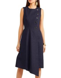 ADAM LIPPES Blue Womens Denim Dress at Yoox